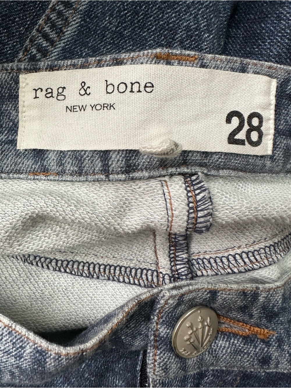 Rag & Bone Miramar Denim Sofie High Rise Wide Leg Sweatpant Jeans Venice Size 28 - Picture 4 of 14